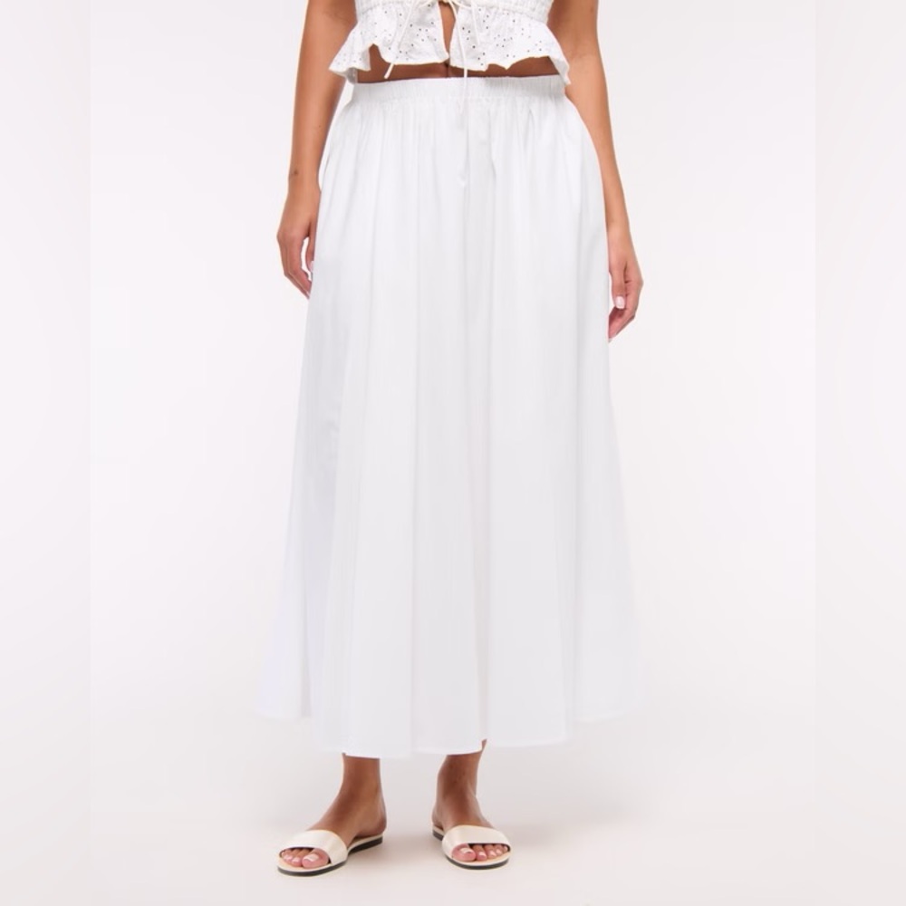 Abercrombie & Fitch Elasticated Waist Full Maxi Skirt